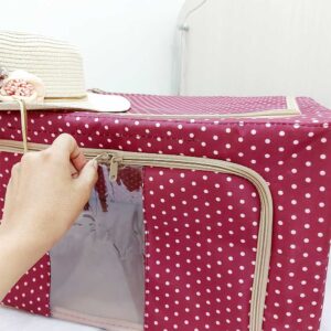 باکس لباس برزنتی طرح زرشکی خالدار