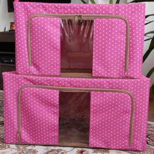 باکس لباس برزنتی طرح صورتی خالدار