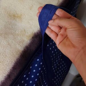 کاور رخت خواب برزنتی طرح سرمه ای خالدار