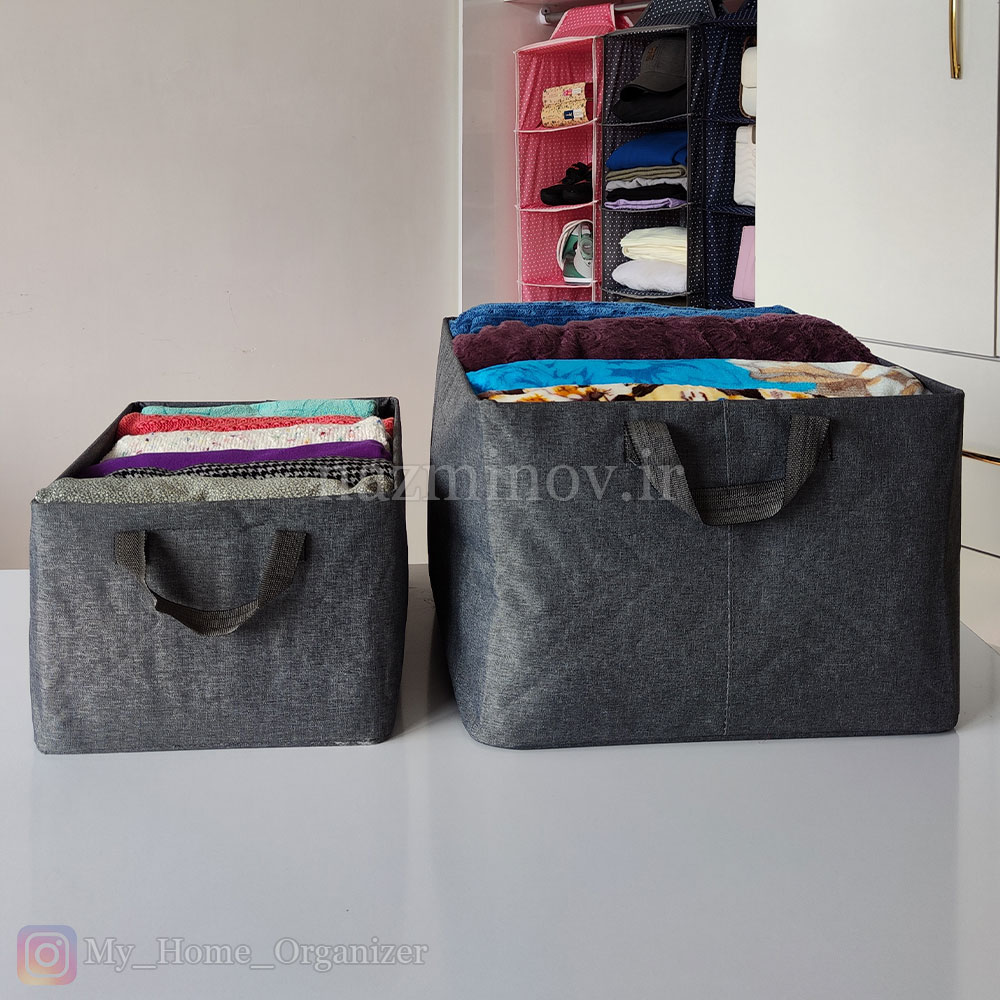 باکس لباس برزنتی روباز بدون زیپ طوسی ساده - Image 3