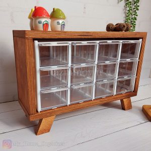 استند ادویه کشویی چوبی