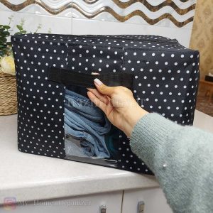 باکس لباس برزنتی طرح مشکی خالدار