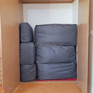 کاور رخت خواب برزنتی طرح طوسی ساده