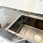 جا اسکاجی فلزی لبه سینک ظرفشویی
