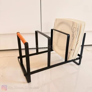 استند بشقاب چوب فلز