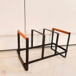 استند بشقاب چوب فلز